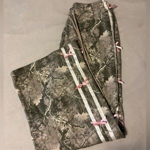 Carbon Camo Joggers with Pink Details